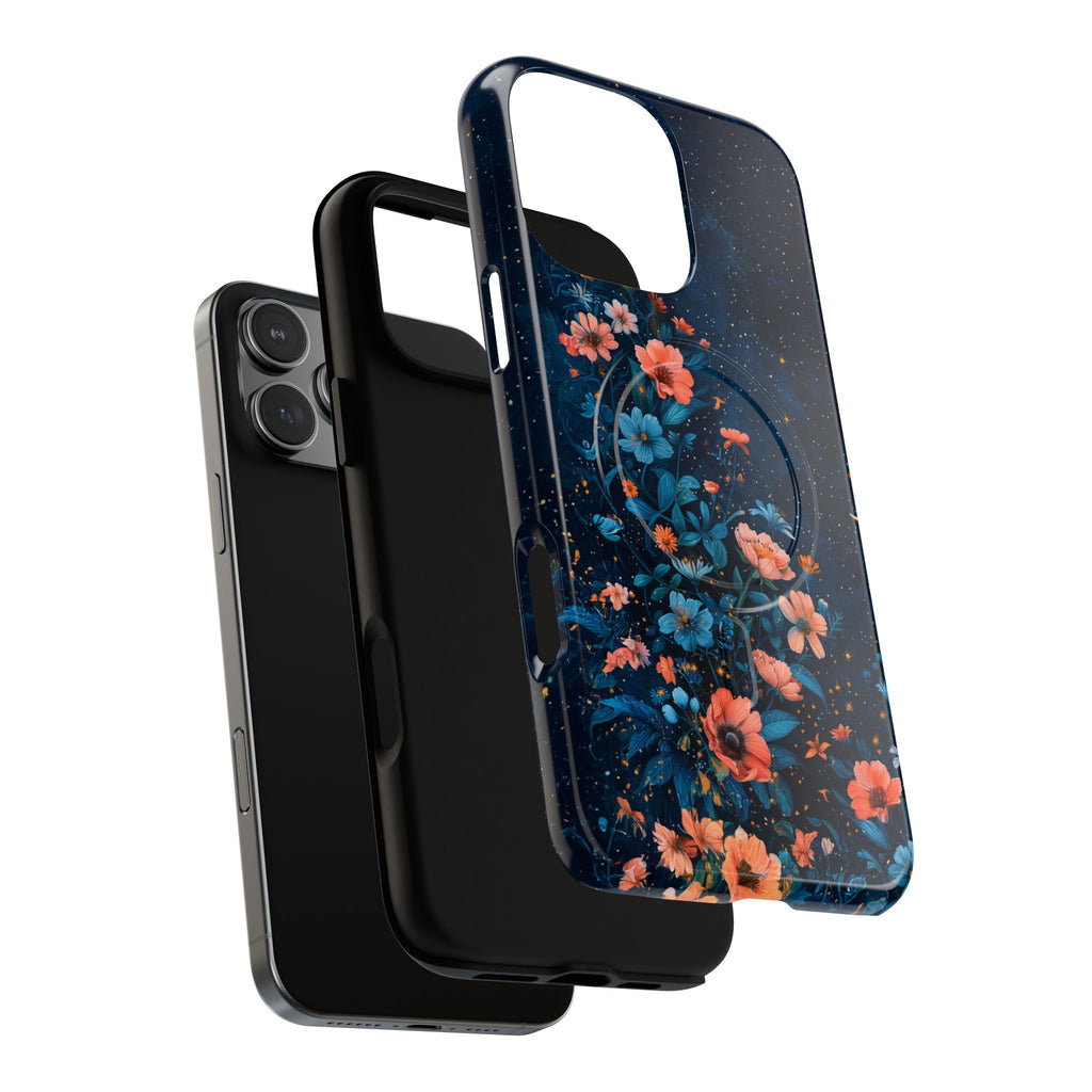 Floral Night Sky Tough Magnetic Phone Case