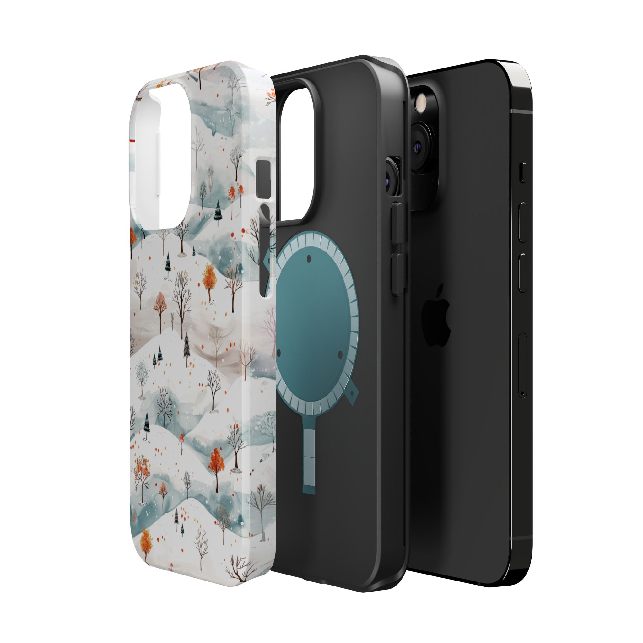 Winter Woodland Magnetic Phone Case — Impact-Resistant MagSafe-Compatible