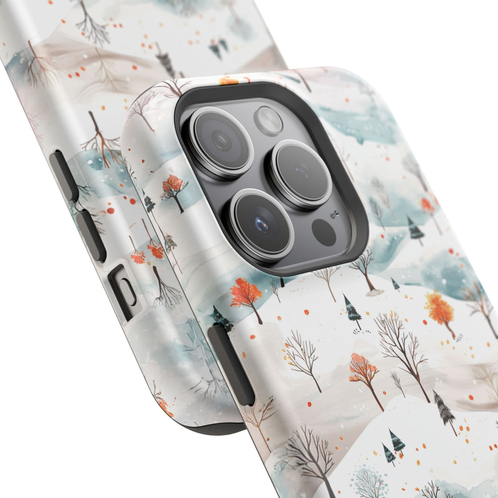 Winter Woodland Magnetic Phone Case — Impact-Resistant MagSafe-Compatible
