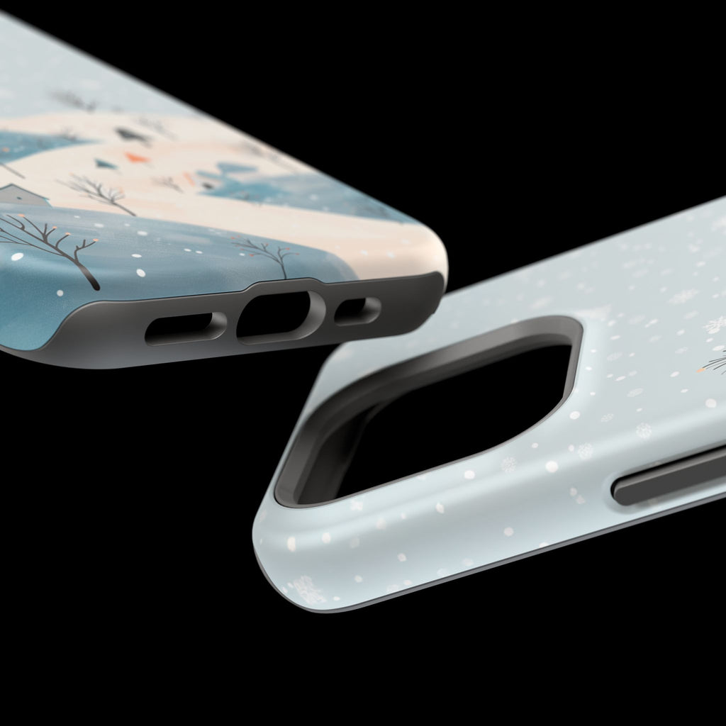 Winter Snowy Hills Magnetic Impact Phone Case — Cute Scenic Landscape iPhone Cover
