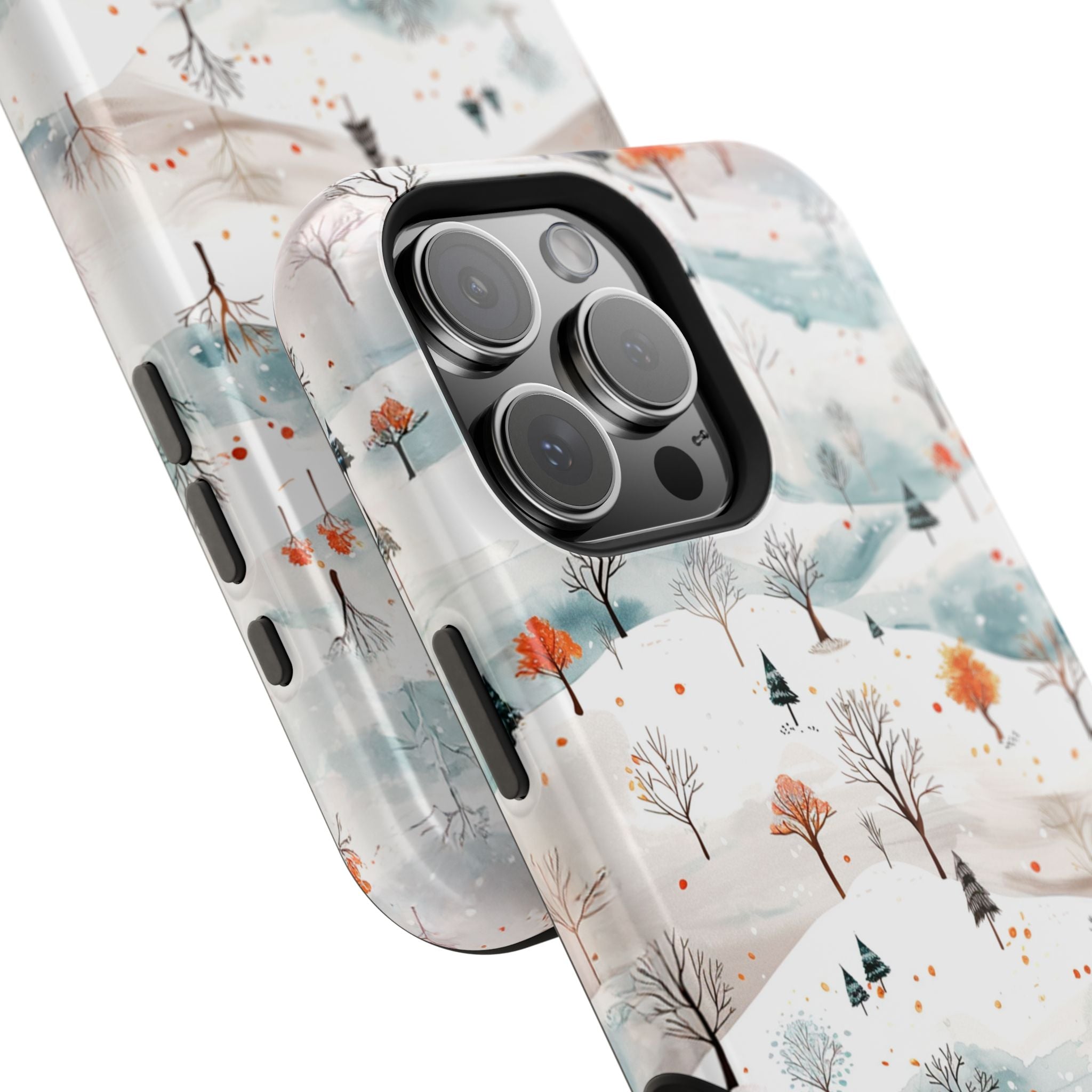 Winter Woodland Magnetic Phone Case — Impact-Resistant MagSafe-Compatible