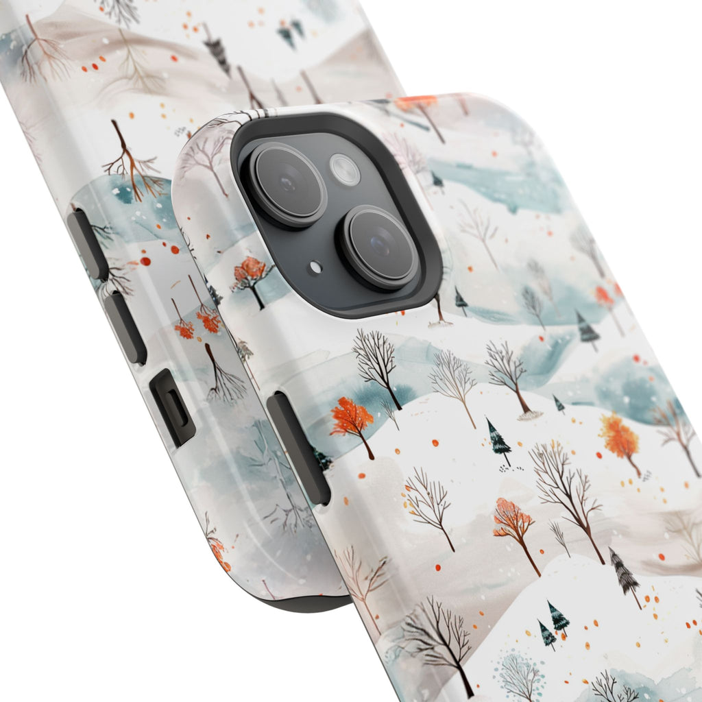 Winter Woodland Magnetic Phone Case — Impact-Resistant MagSafe-Compatible