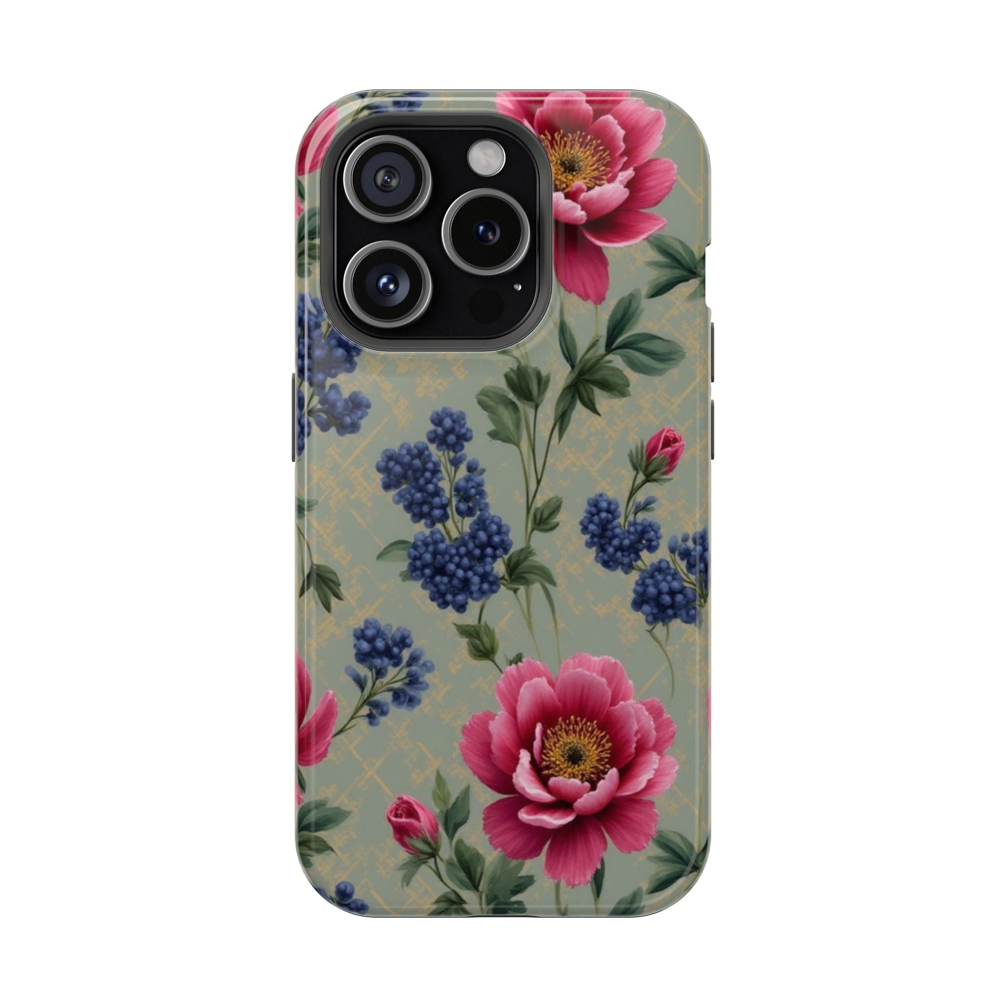 Floral Vintage Magnetic Impact-Resistant Phone Case