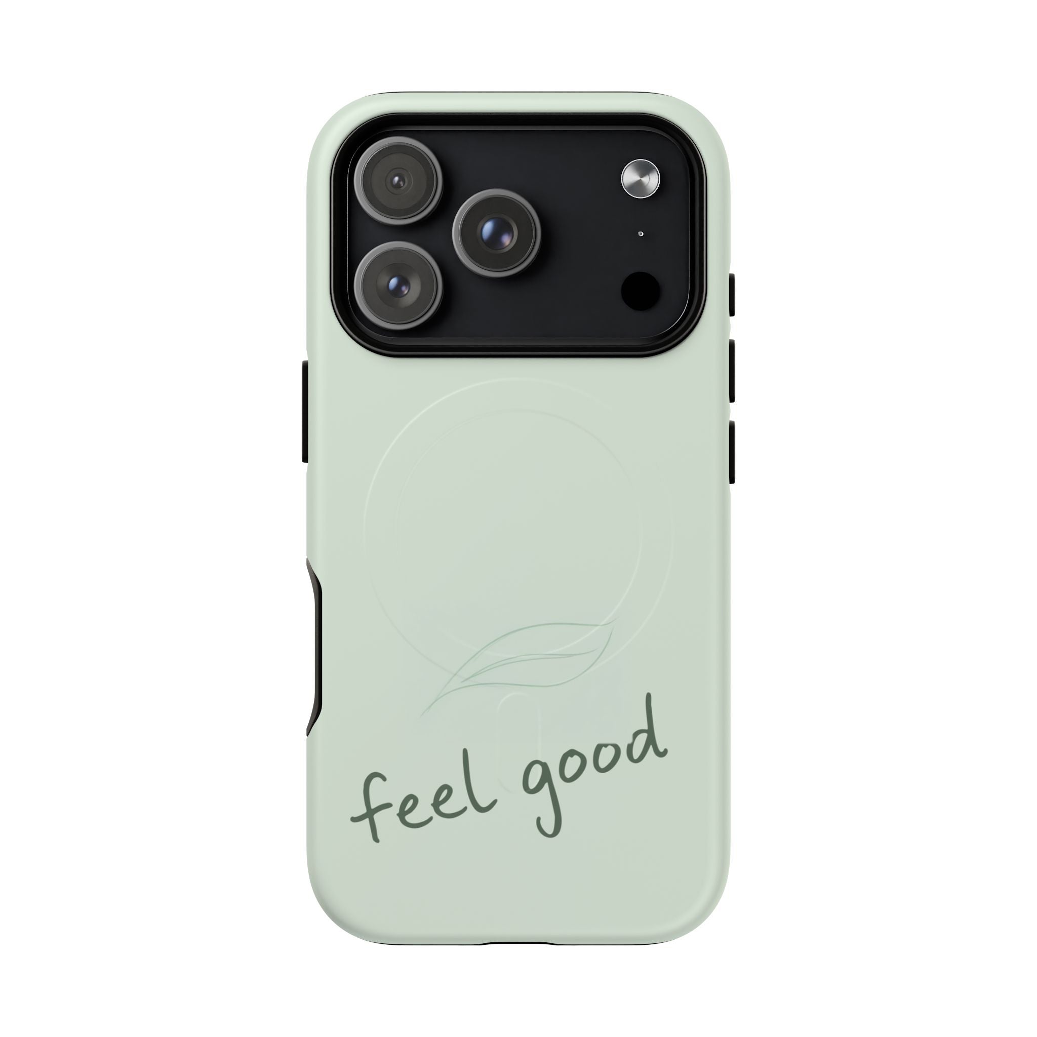 MagSafe Phone Case — "feel good" Minimal Pastel Protective Case