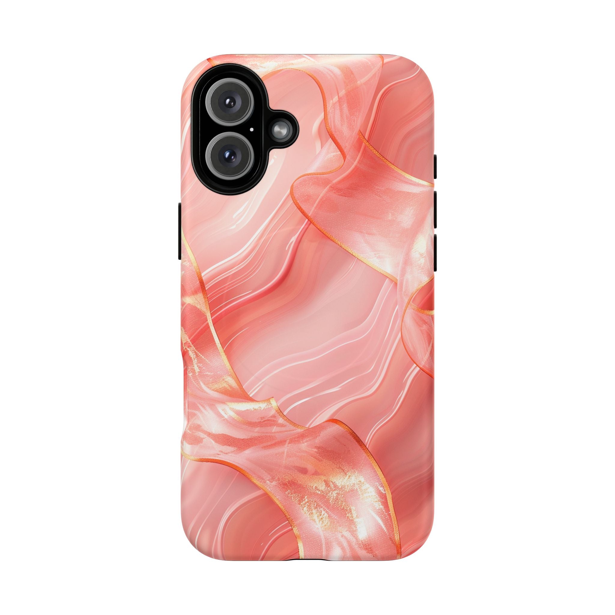 Pink Marble Magnetic Phone Case — Tough Protective iPhone Cover
