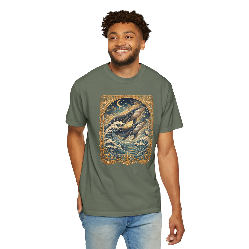 Whales T‑Shirt – Nautical Ocean Art Tee