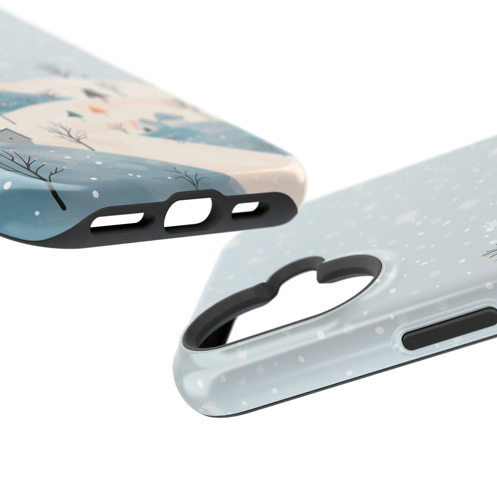 Winter Snowy Hills Magnetic Impact Phone Case — Cute Scenic Landscape iPhone Cover