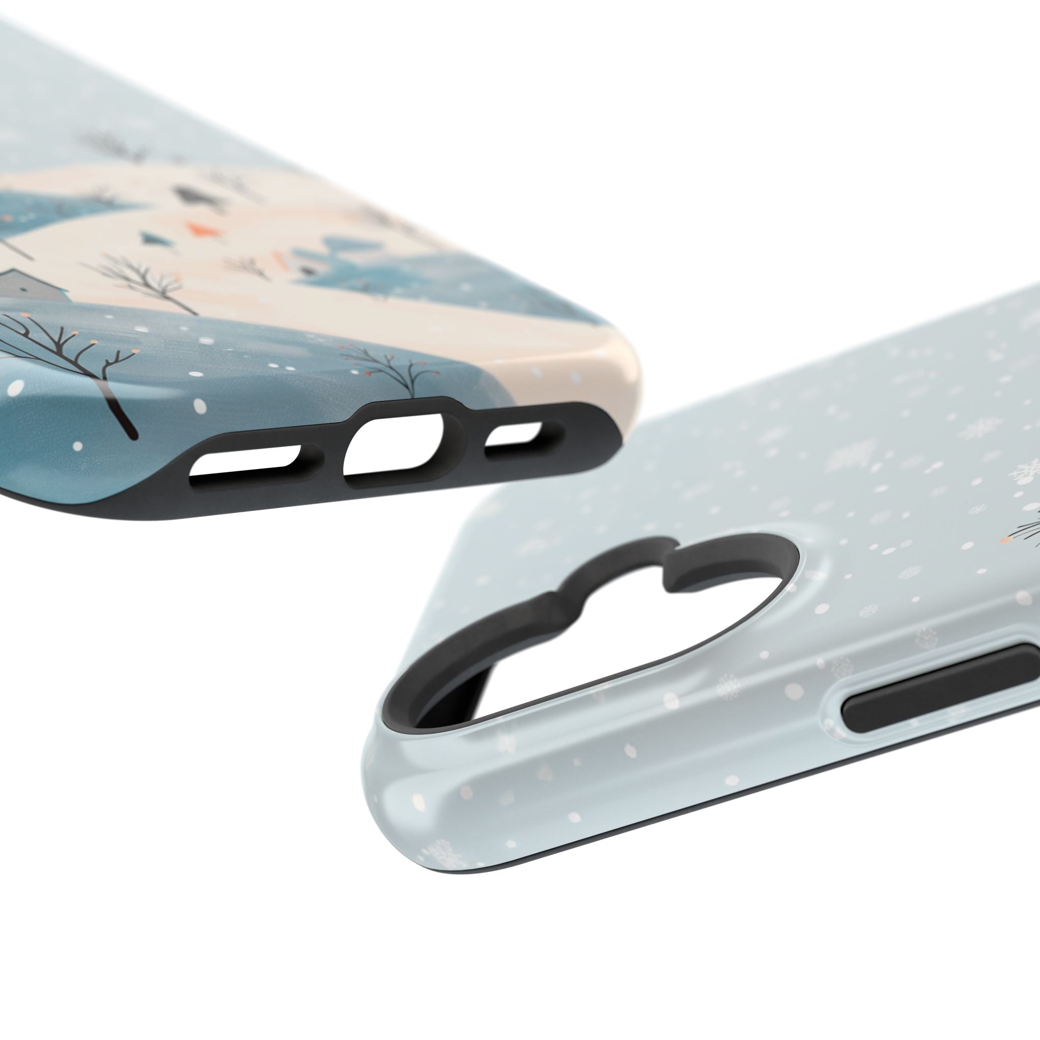 Winter Snowy Hills Magnetic Impact Phone Case — Cute Scenic Landscape iPhone Cover