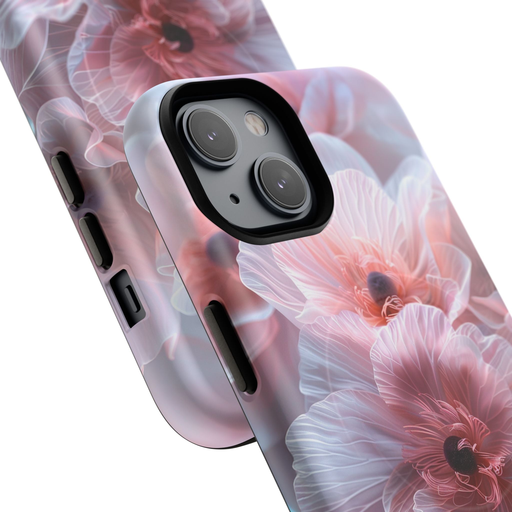 Floral Dream Tough Magnetic Phone Case — Pink Soft Petal Design