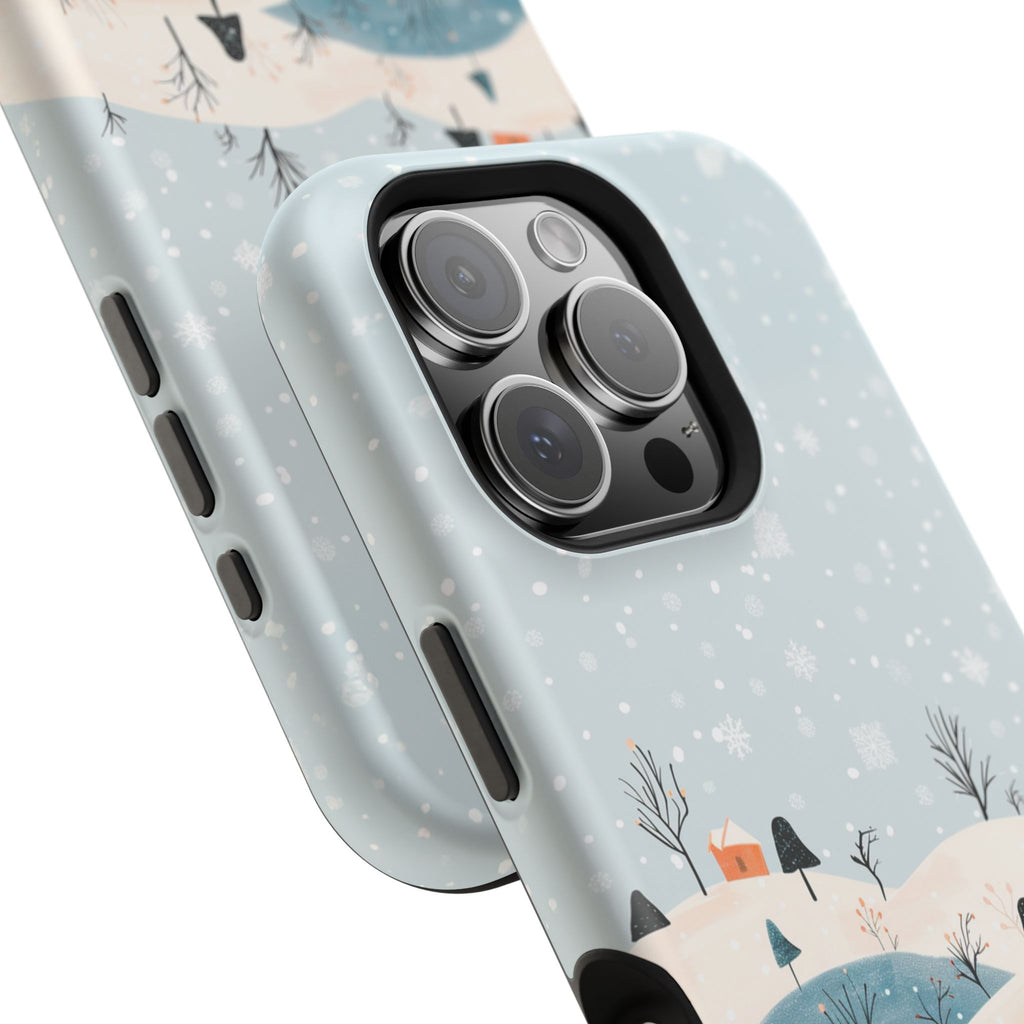 Winter Snowy Hills Magnetic Impact Phone Case — Cute Scenic Landscape iPhone Cover