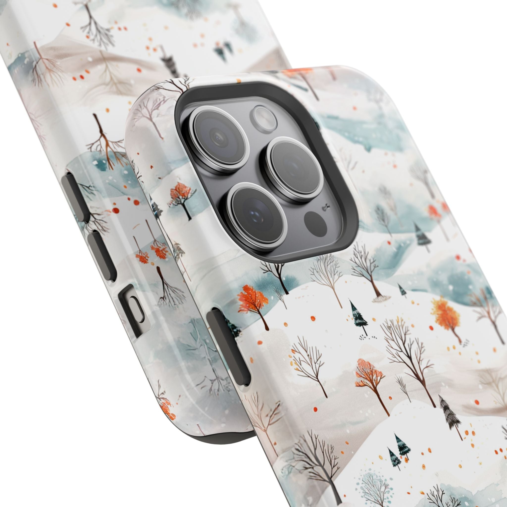 Winter Woodland Magnetic Phone Case — Impact-Resistant MagSafe-Compatible
