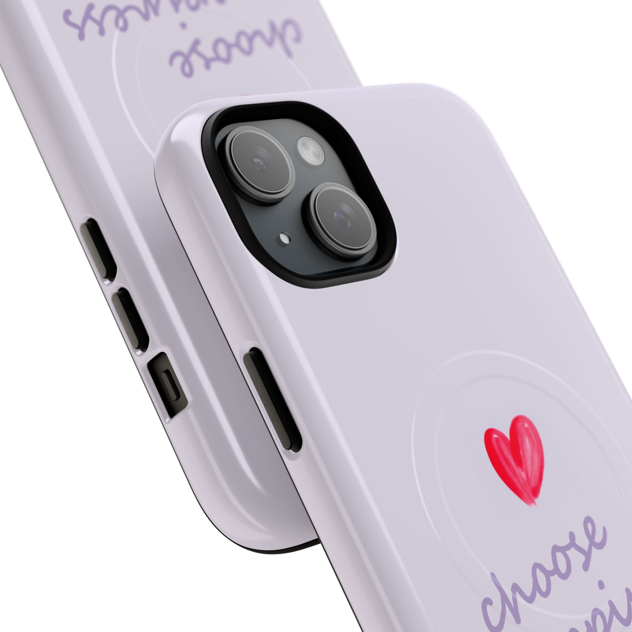 Tough Magnetic Case — "Choose Happiness" Heart Phone Cover