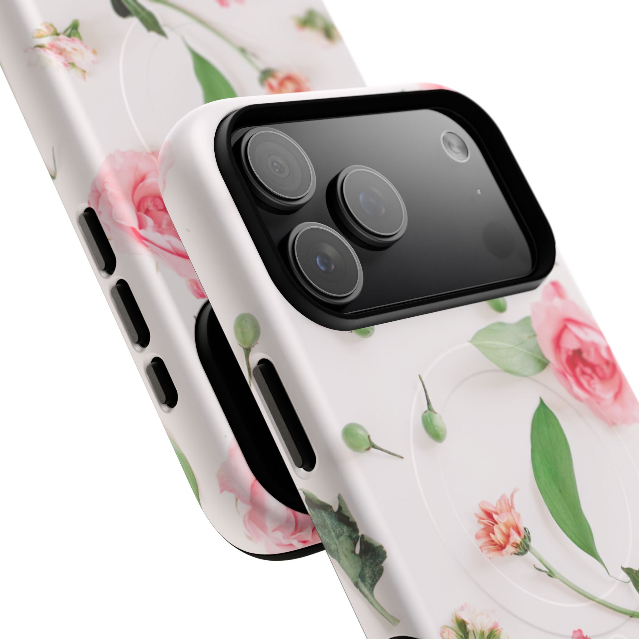 Floral Rose Tough Magnetic Phone Case