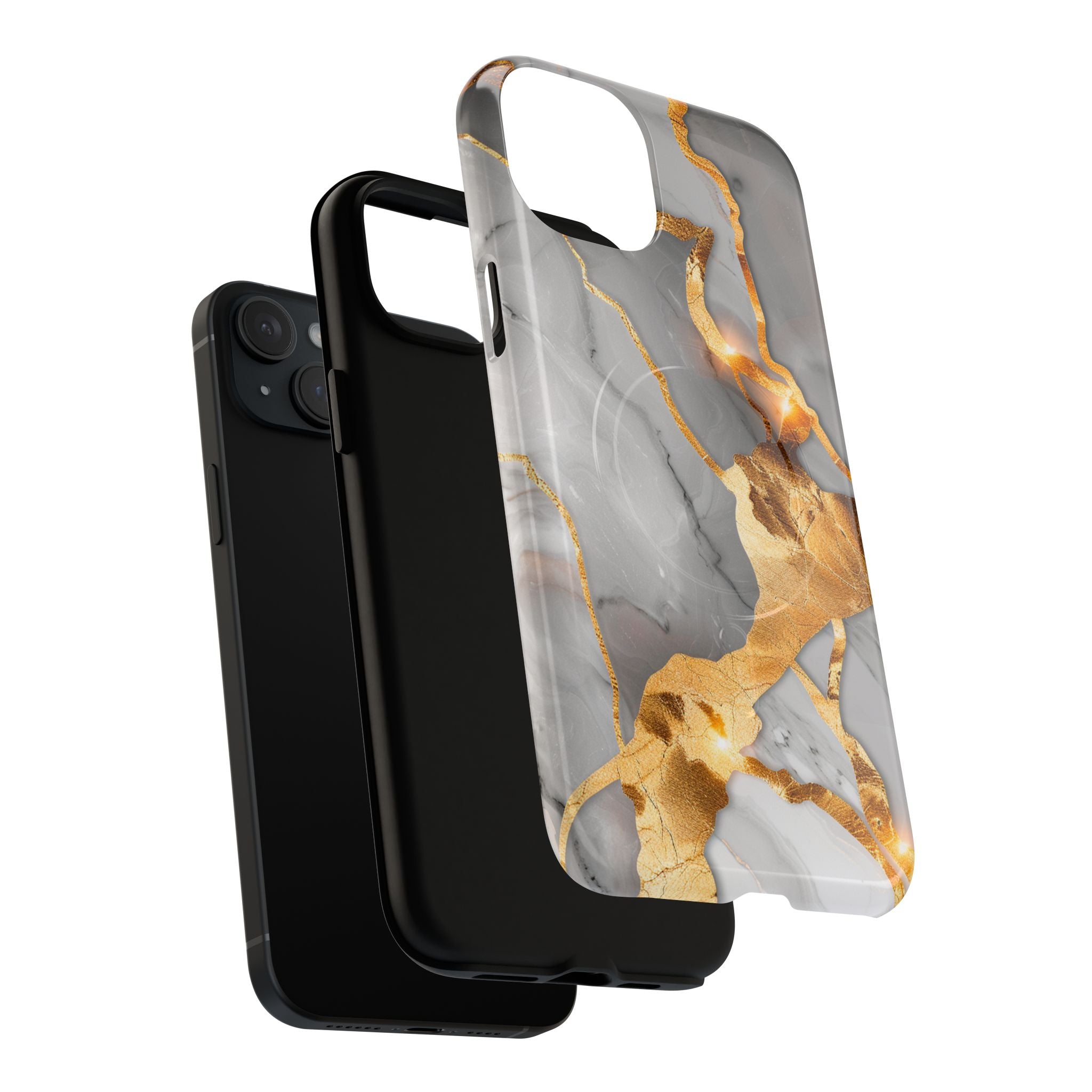 Marble Gold Vein Tough Magnetic Phone Case