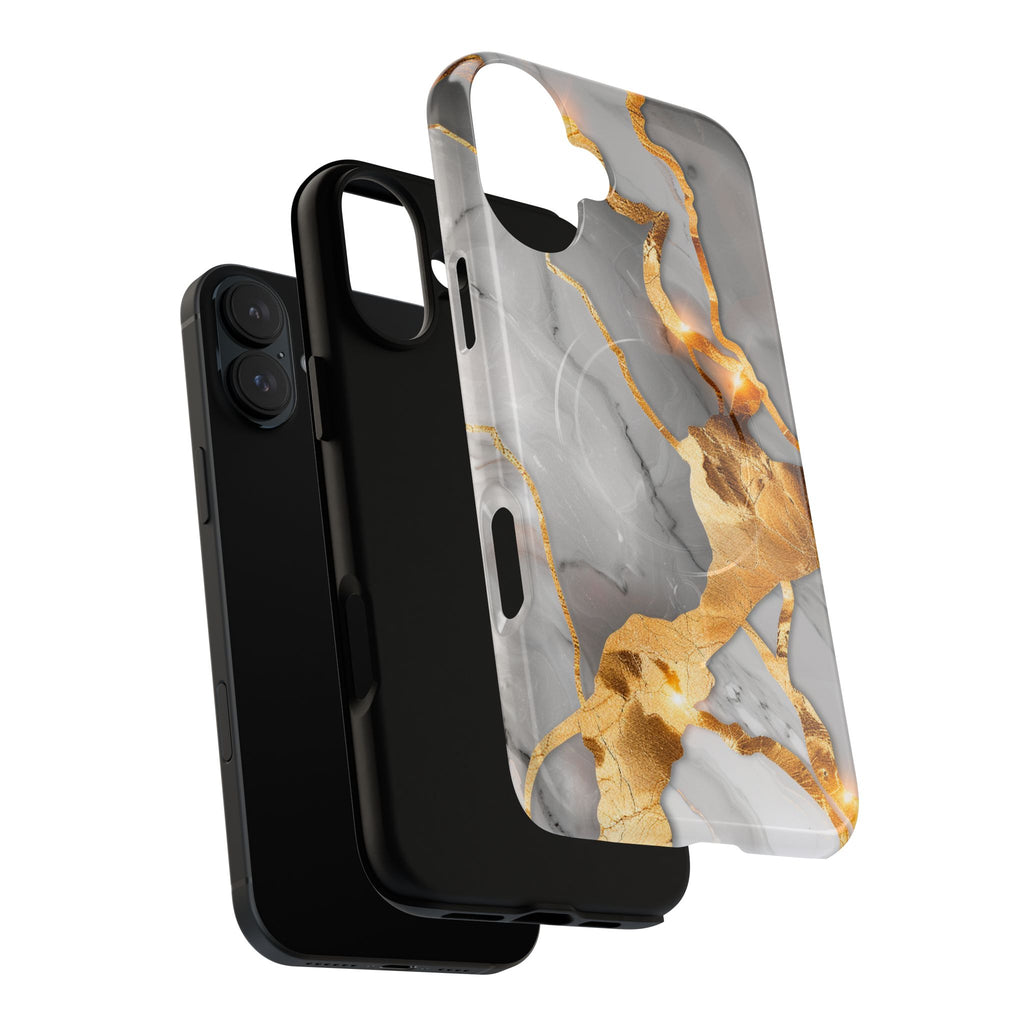 Marble Gold Vein Tough Magnetic Phone Case