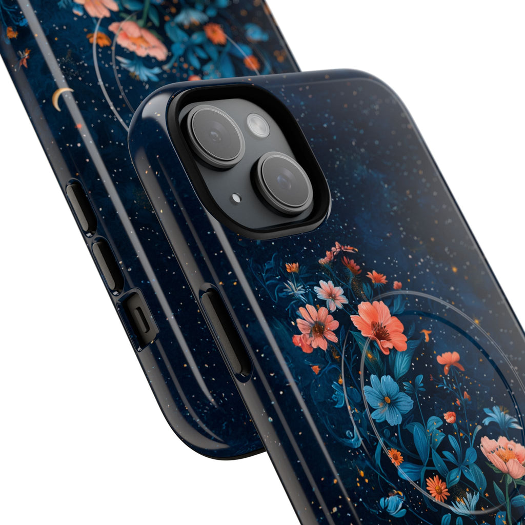 Floral Night Sky Tough Magnetic Phone Case