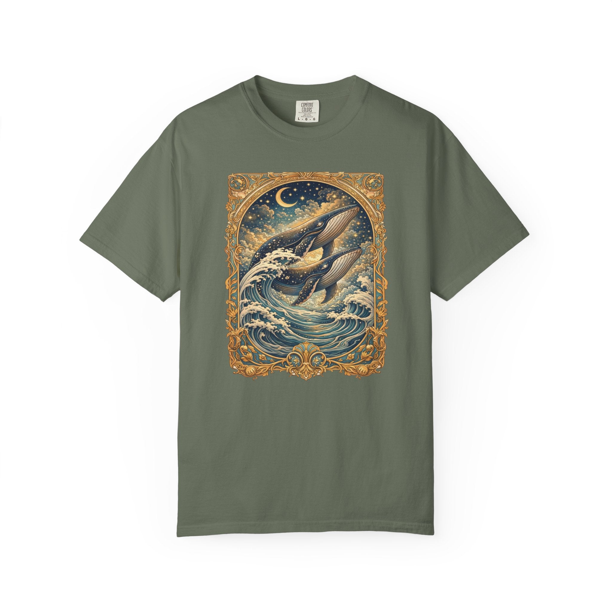 Whales T‑Shirt – Nautical Ocean Art Tee