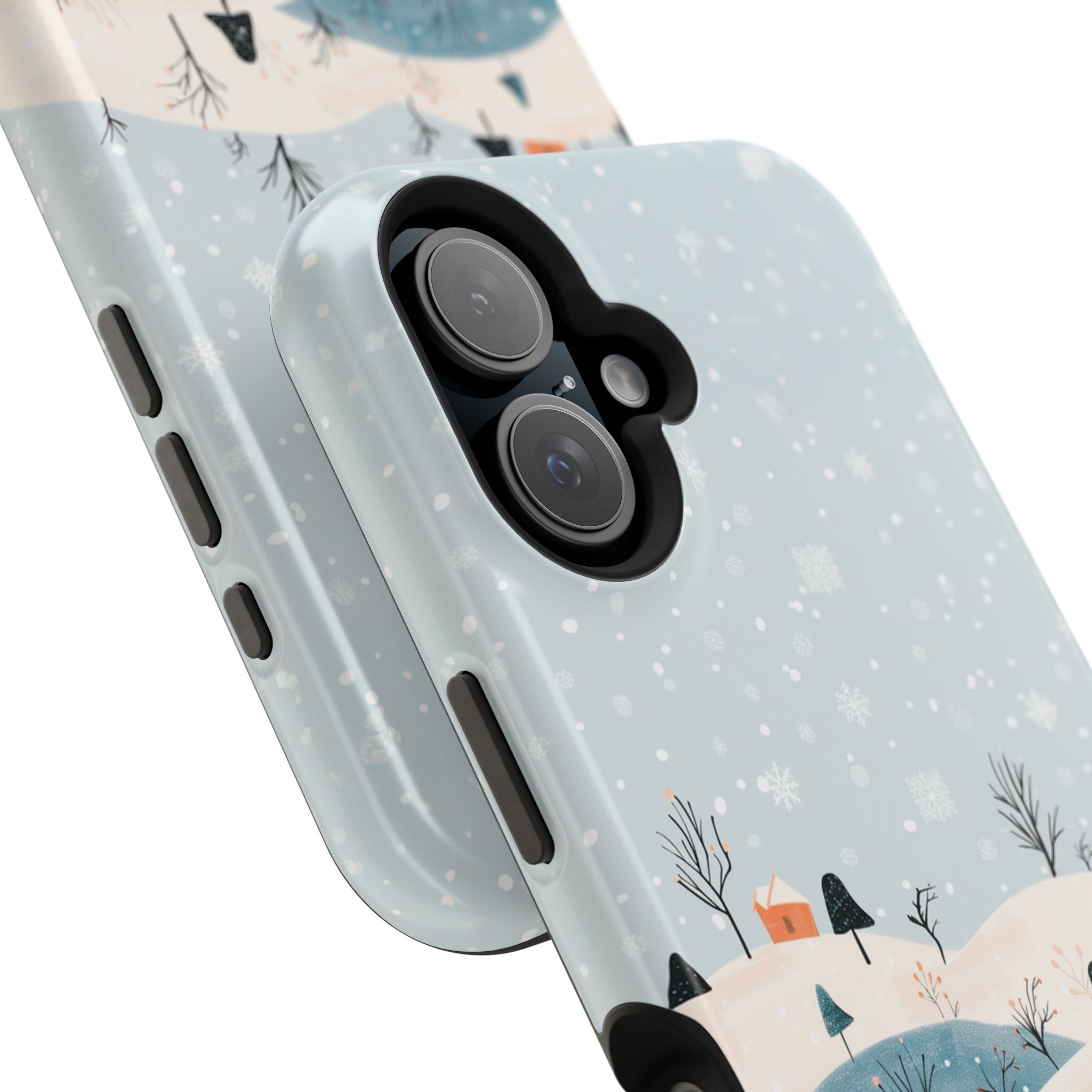 Winter Snowy Hills Magnetic Impact Phone Case — Cute Scenic Landscape iPhone Cover