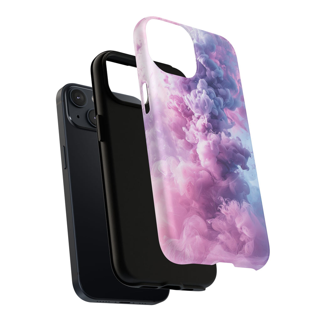 Magnetic Tough Phone Case — Pink & Purple Cloud Smoke Design