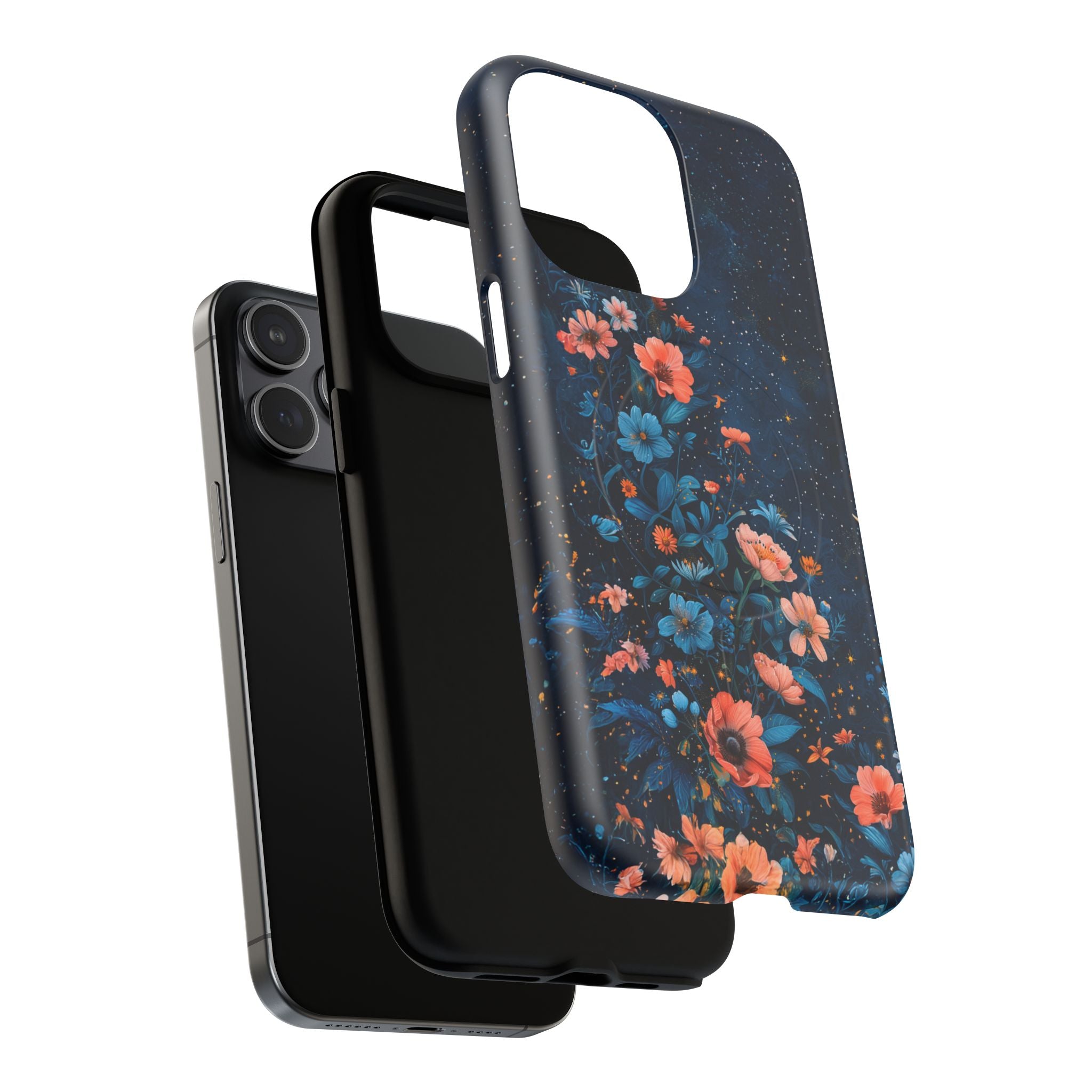 Floral Night Sky Tough Magnetic Phone Case