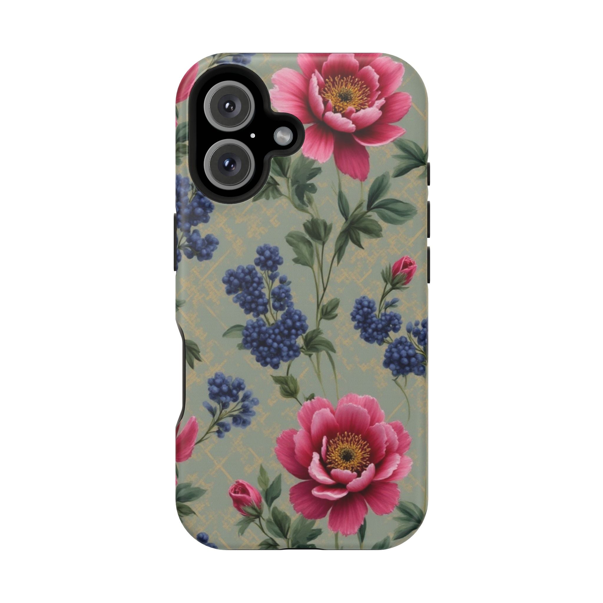 Floral Vintage Magnetic Impact-Resistant Phone Case