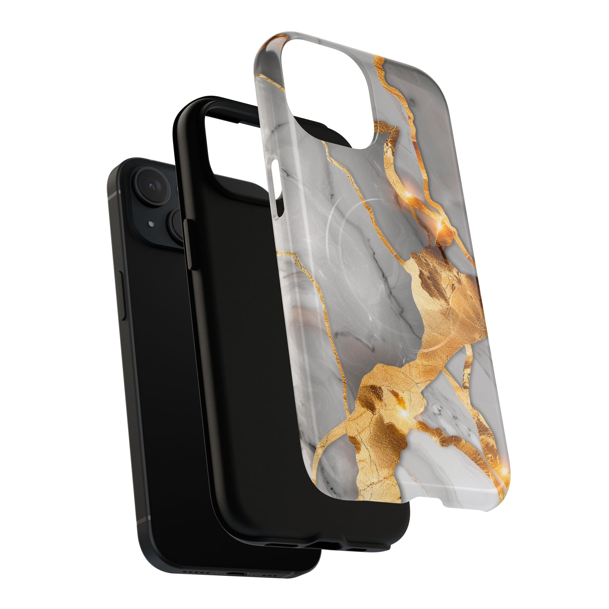 Marble Gold Vein Tough Magnetic Phone Case