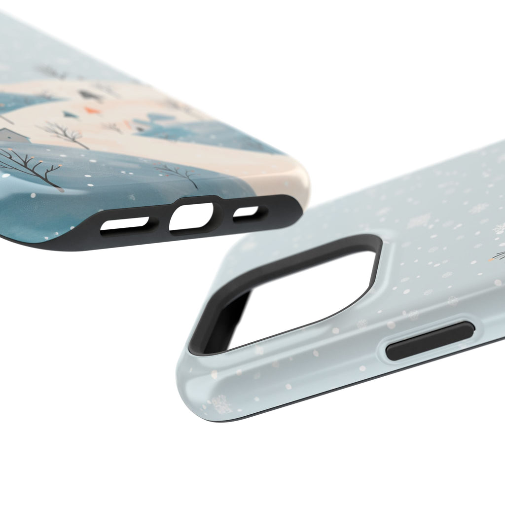 Winter Snowy Hills Magnetic Impact Phone Case — Cute Scenic Landscape iPhone Cover