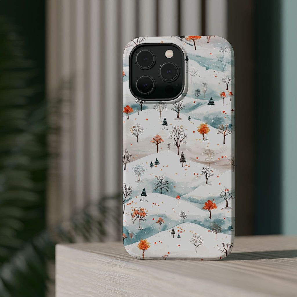 Winter Woodland Magnetic Phone Case — Impact-Resistant MagSafe-Compatible