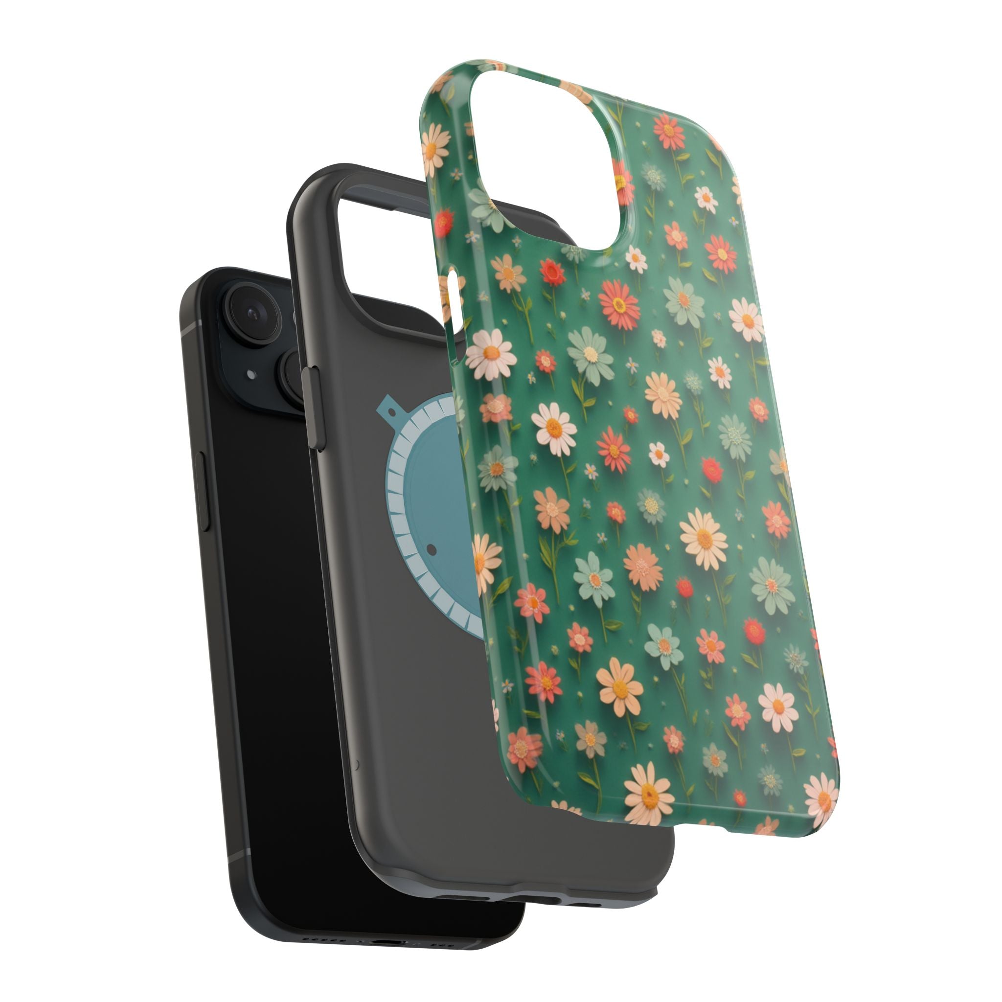 Floral Daisy Magnetic Impact-Resistant Phone Case