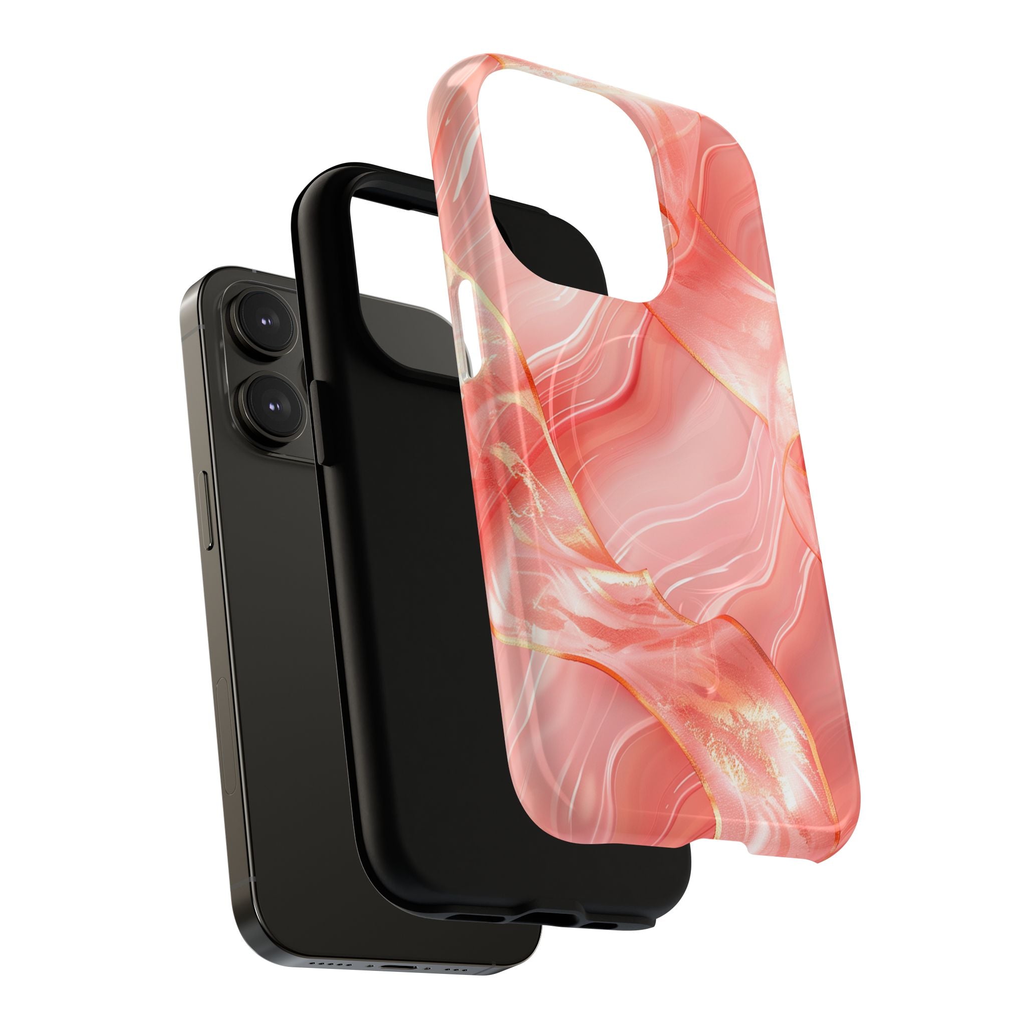 Pink Marble Magnetic Phone Case — Tough Protective iPhone Cover