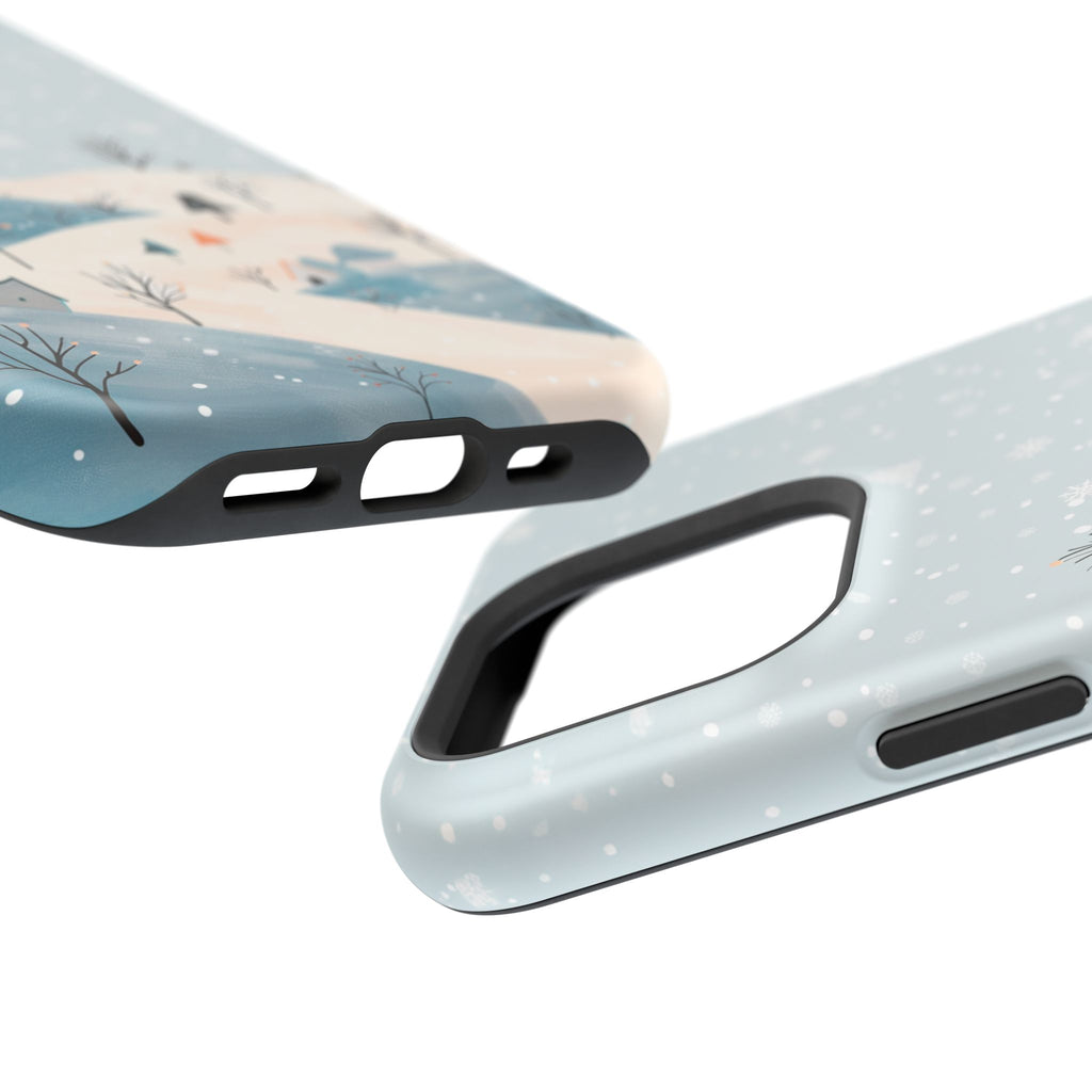 Winter Snowy Hills Magnetic Impact Phone Case — Cute Scenic Landscape iPhone Cover