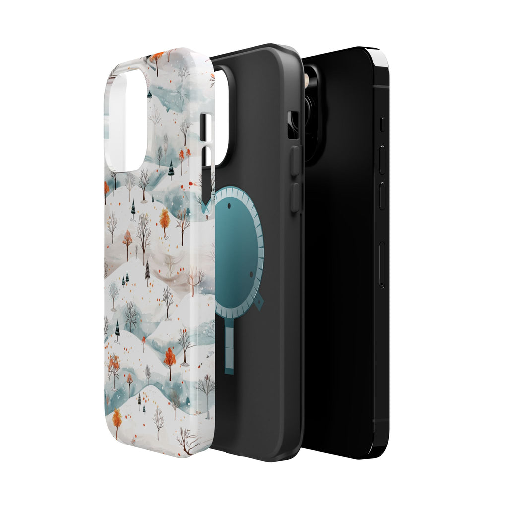 Winter Woodland Magnetic Phone Case — Impact-Resistant MagSafe-Compatible