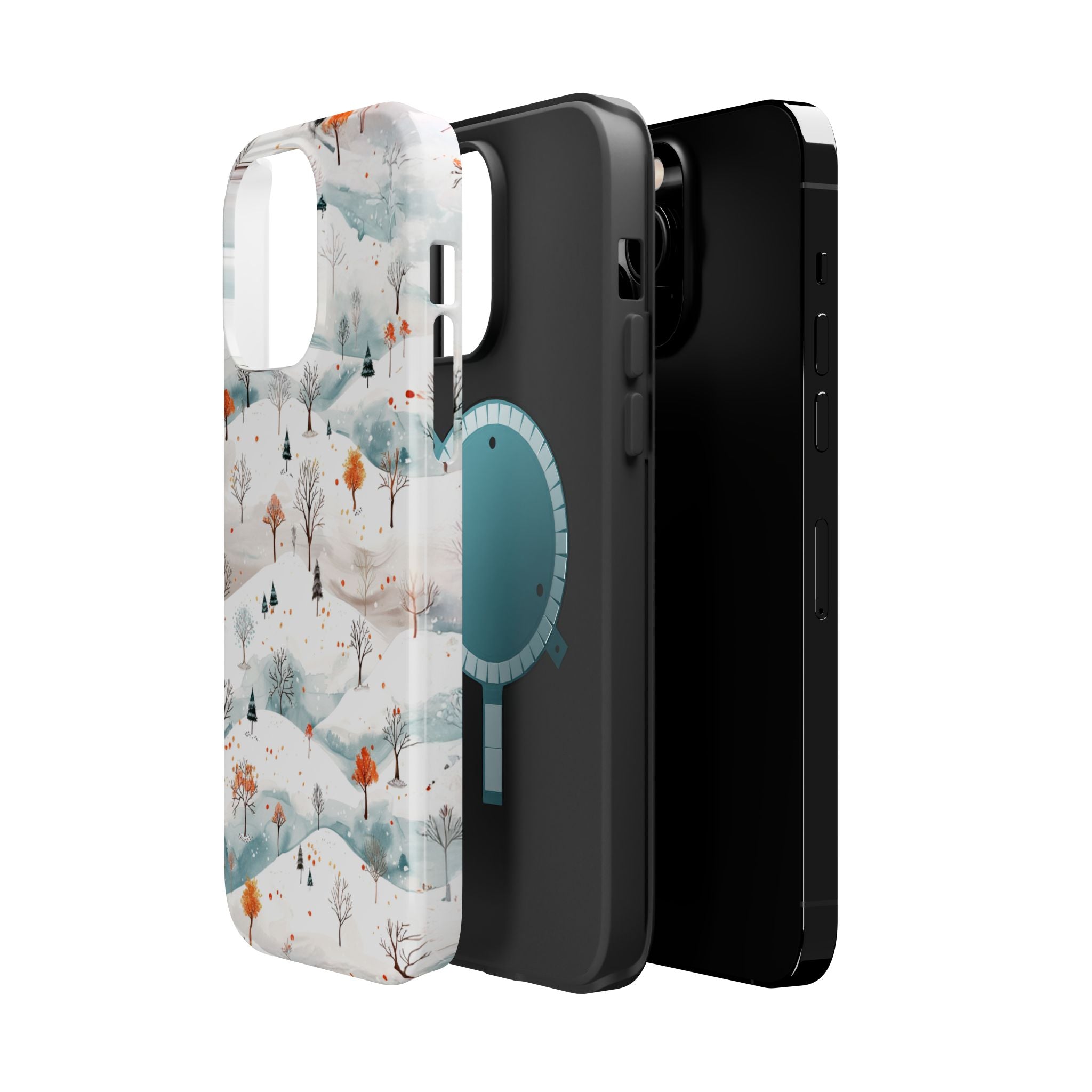 Winter Woodland Magnetic Phone Case — Impact-Resistant MagSafe-Compatible