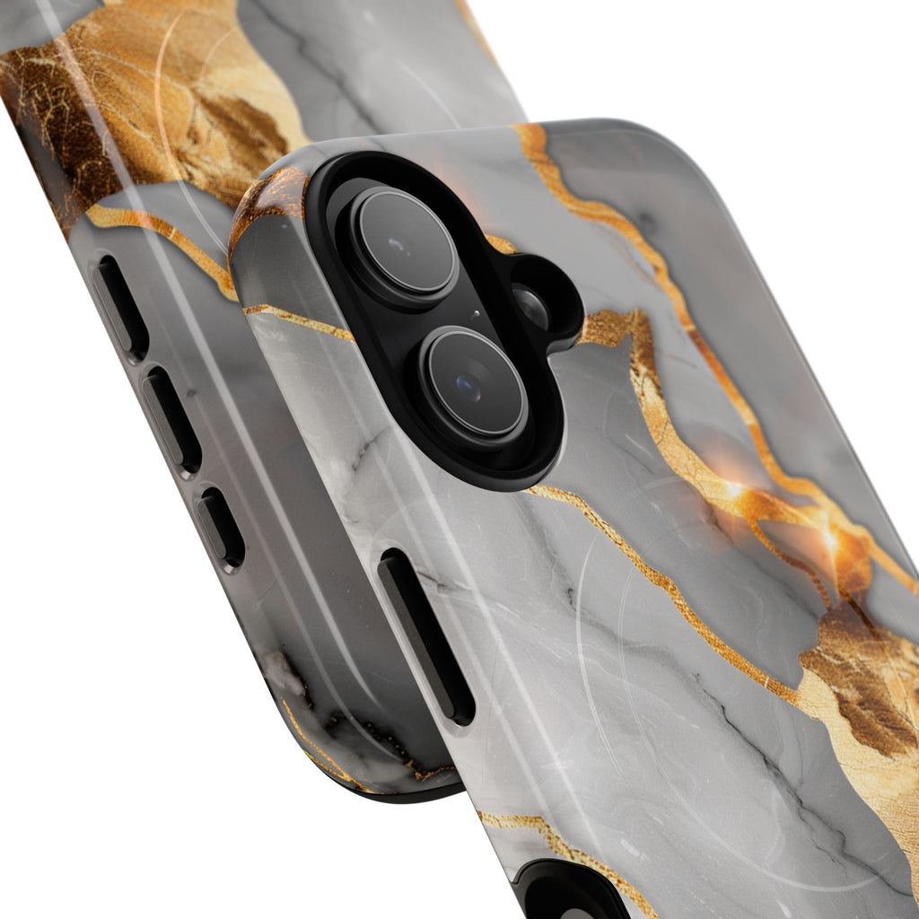 Marble Gold Vein Tough Magnetic Phone Case