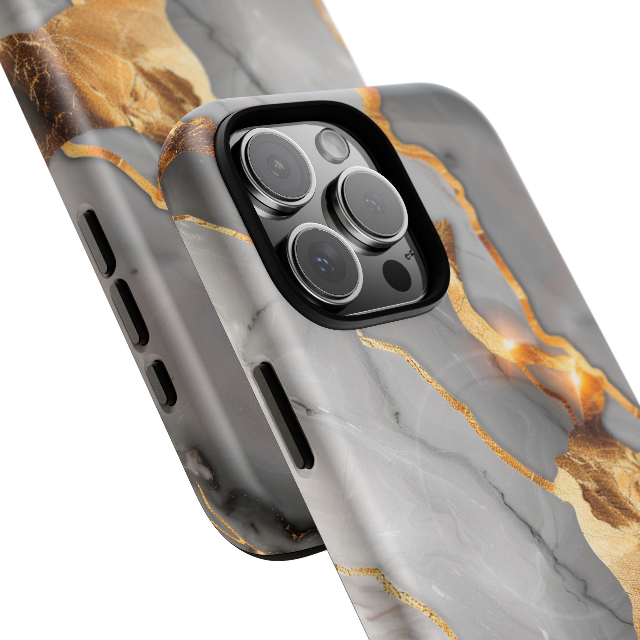 Marble Gold Vein Tough Magnetic Phone Case