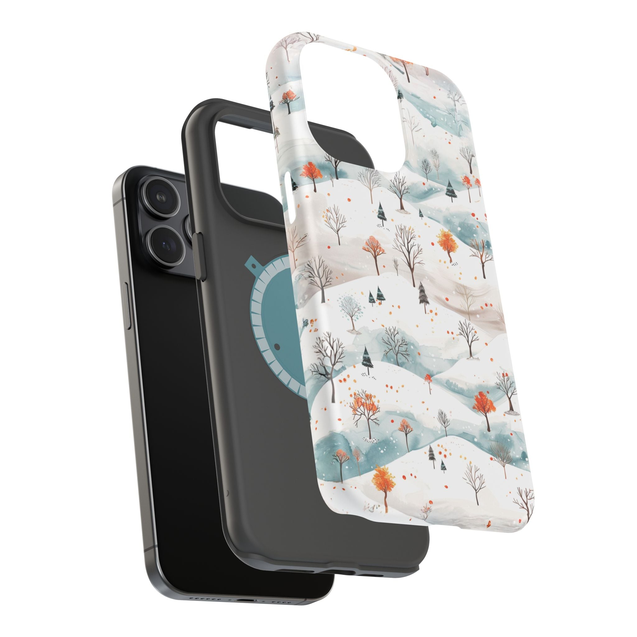 Winter Woodland Magnetic Phone Case — Impact-Resistant MagSafe-Compatible