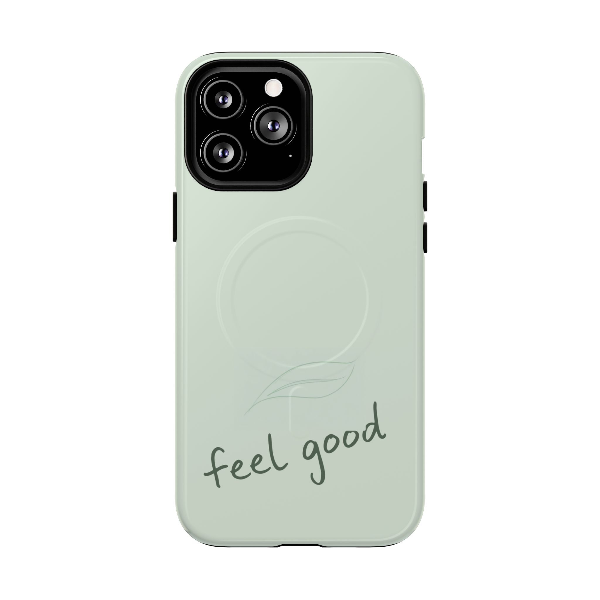 MagSafe Phone Case — "feel good" Minimal Pastel Protective Case