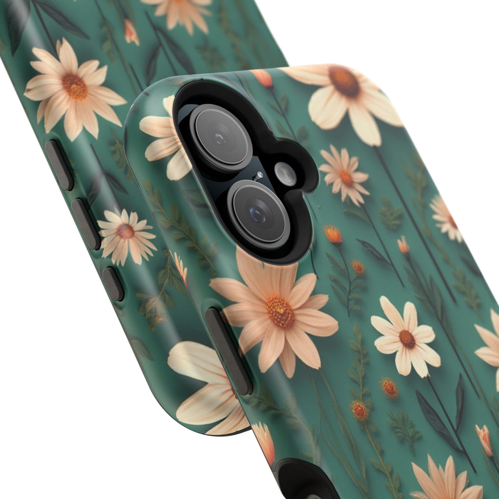 Floral Daisy Magnetic Impact-Resistant Phone Case