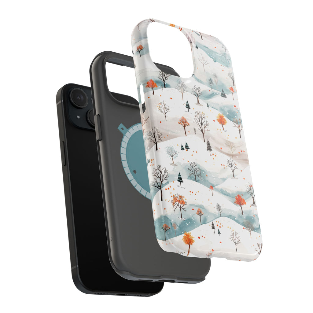 Winter Woodland Magnetic Phone Case — Impact-Resistant MagSafe-Compatible
