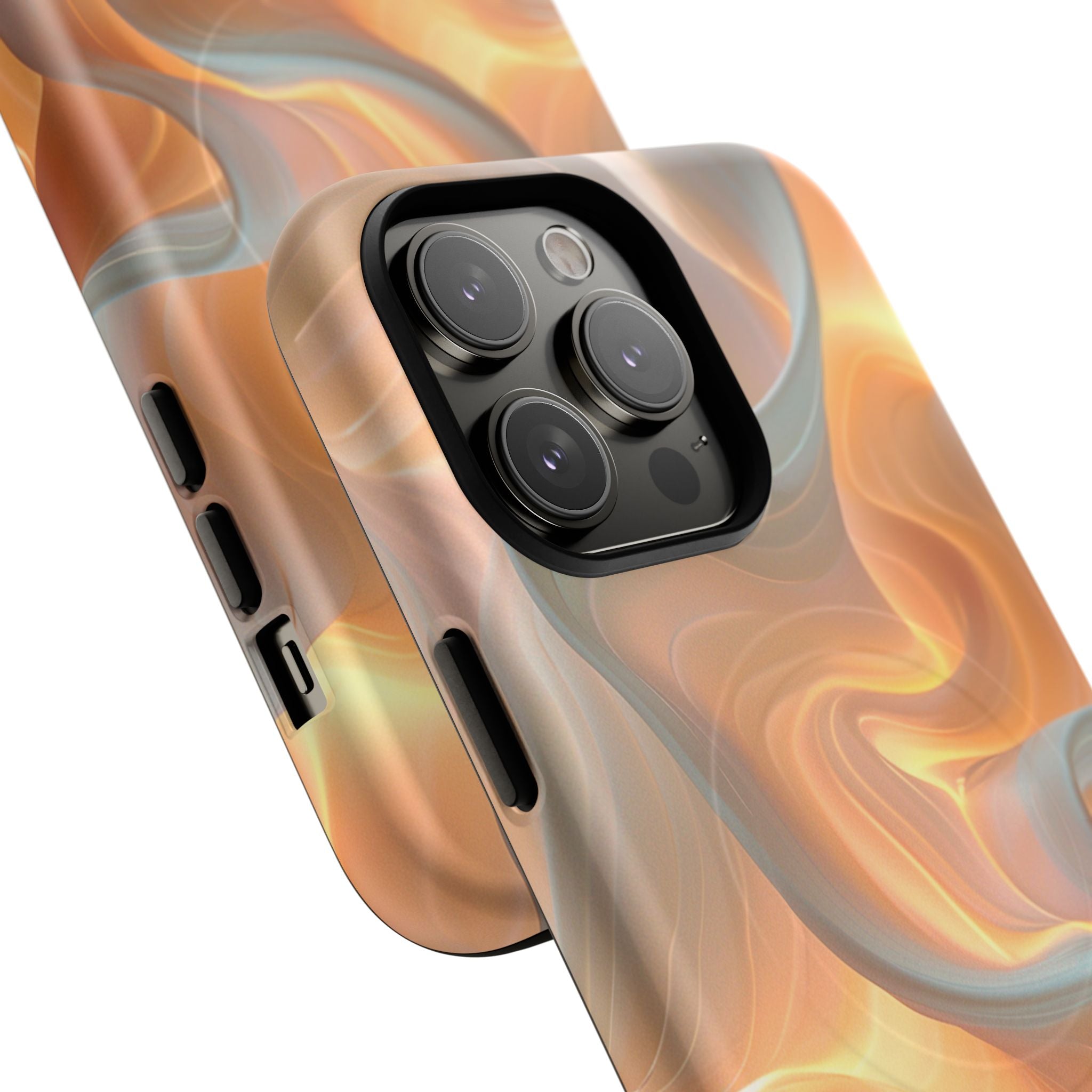 Marbled Amber Swirl Tough Magnetic Case