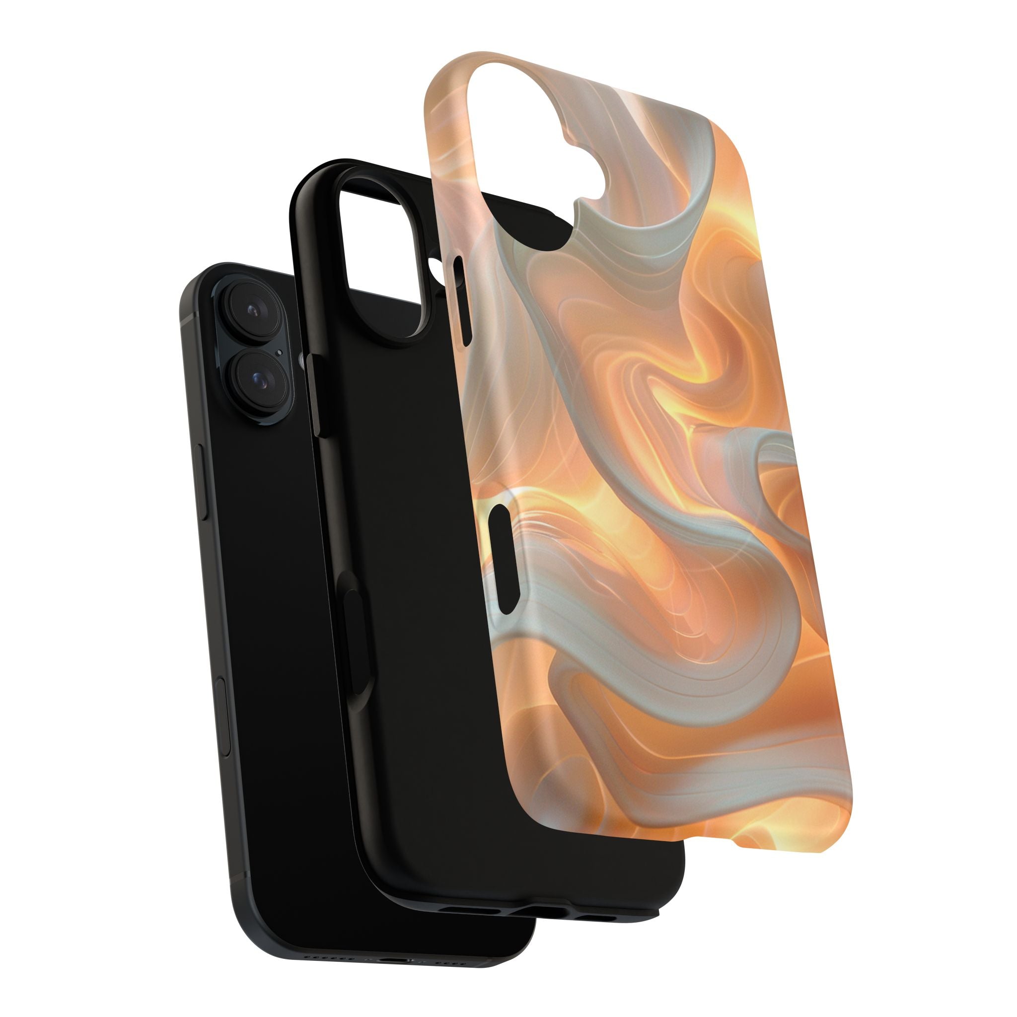Marbled Amber Swirl Tough Magnetic Case