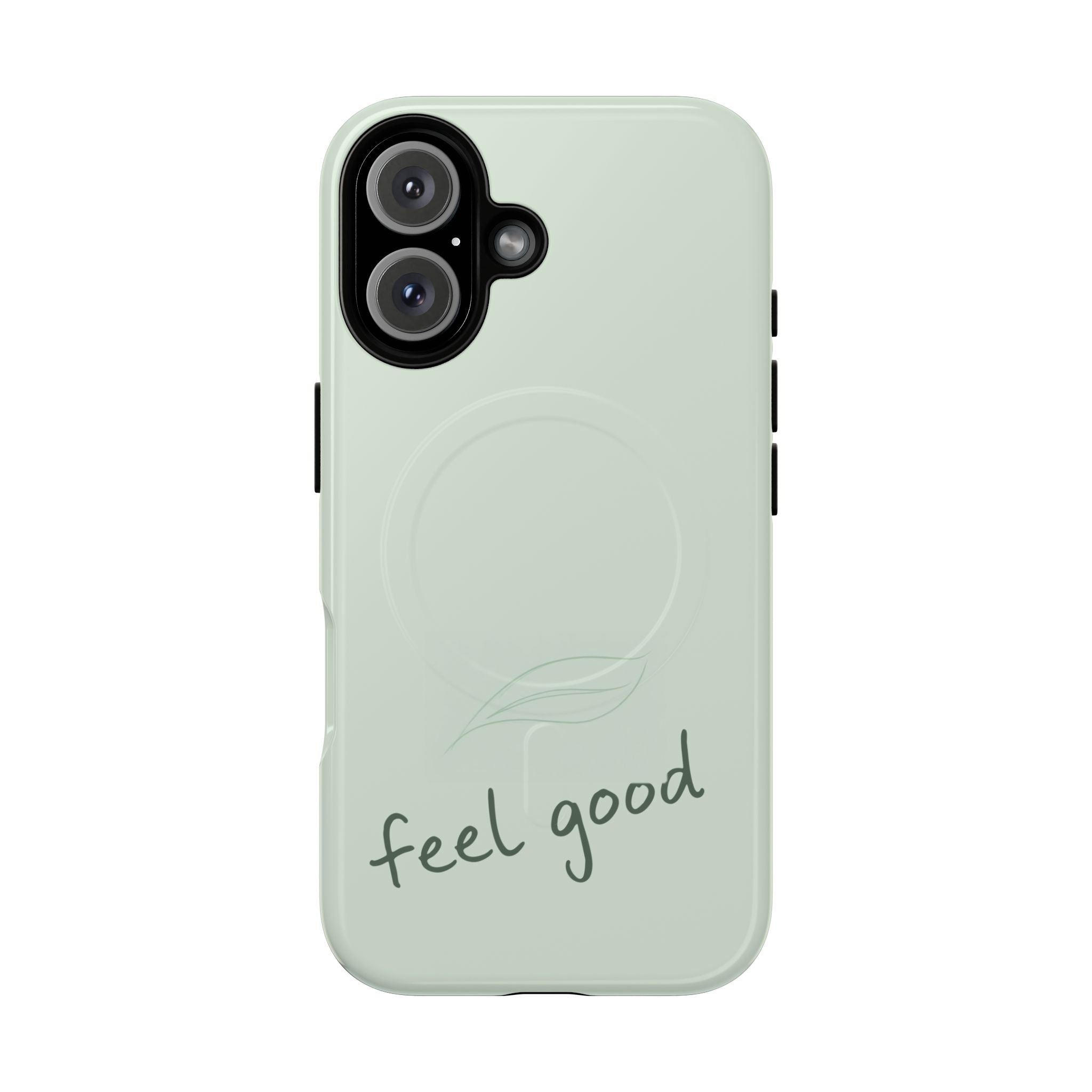 MagSafe Phone Case — "feel good" Minimal Pastel Protective Case
