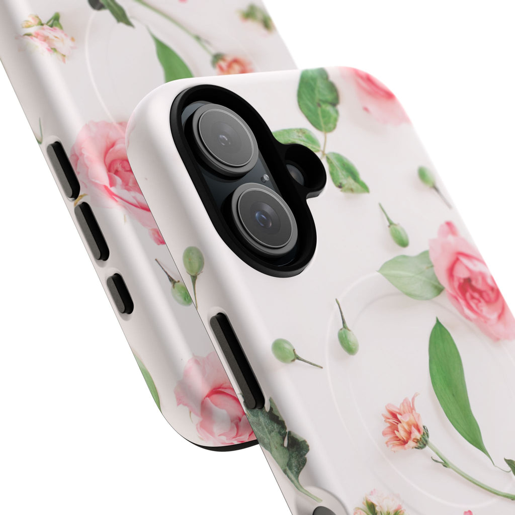 Floral Rose Tough Magnetic Phone Case