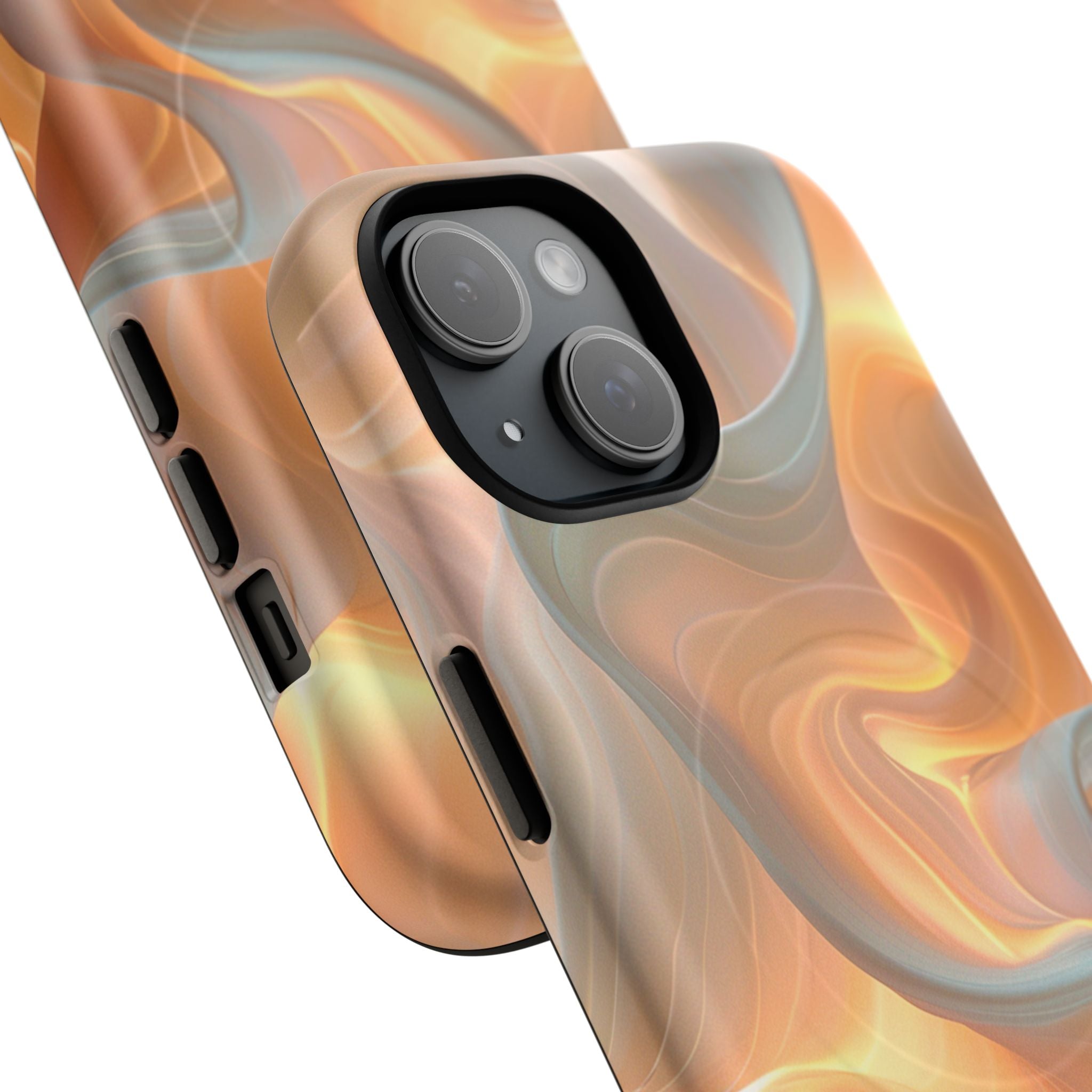 Marbled Amber Swirl Tough Magnetic Case