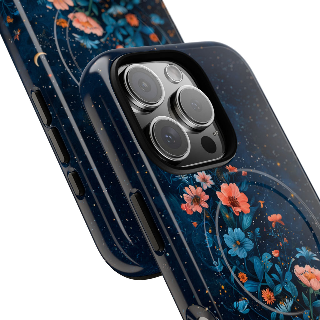 Floral Night Sky Tough Magnetic Phone Case