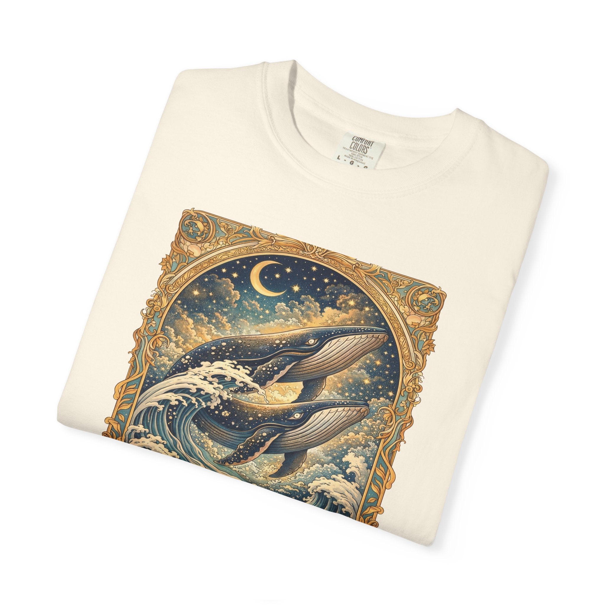 Whales T‑Shirt – Nautical Ocean Art Tee