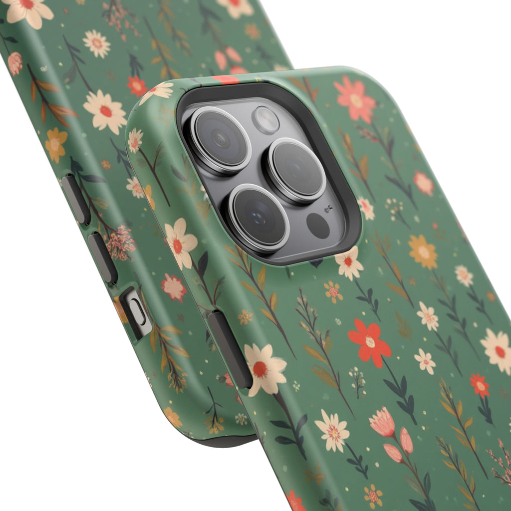 Floral Meadow Magnetic Impact-Resistant Phone Case