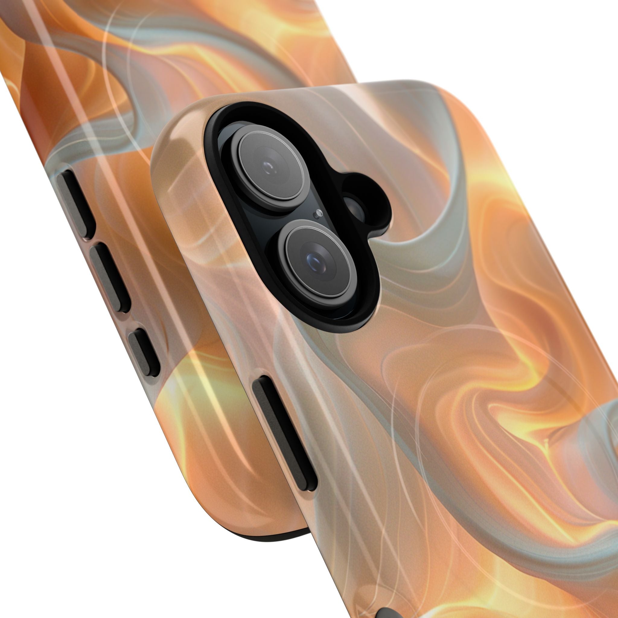 Marbled Amber Swirl Tough Magnetic Case