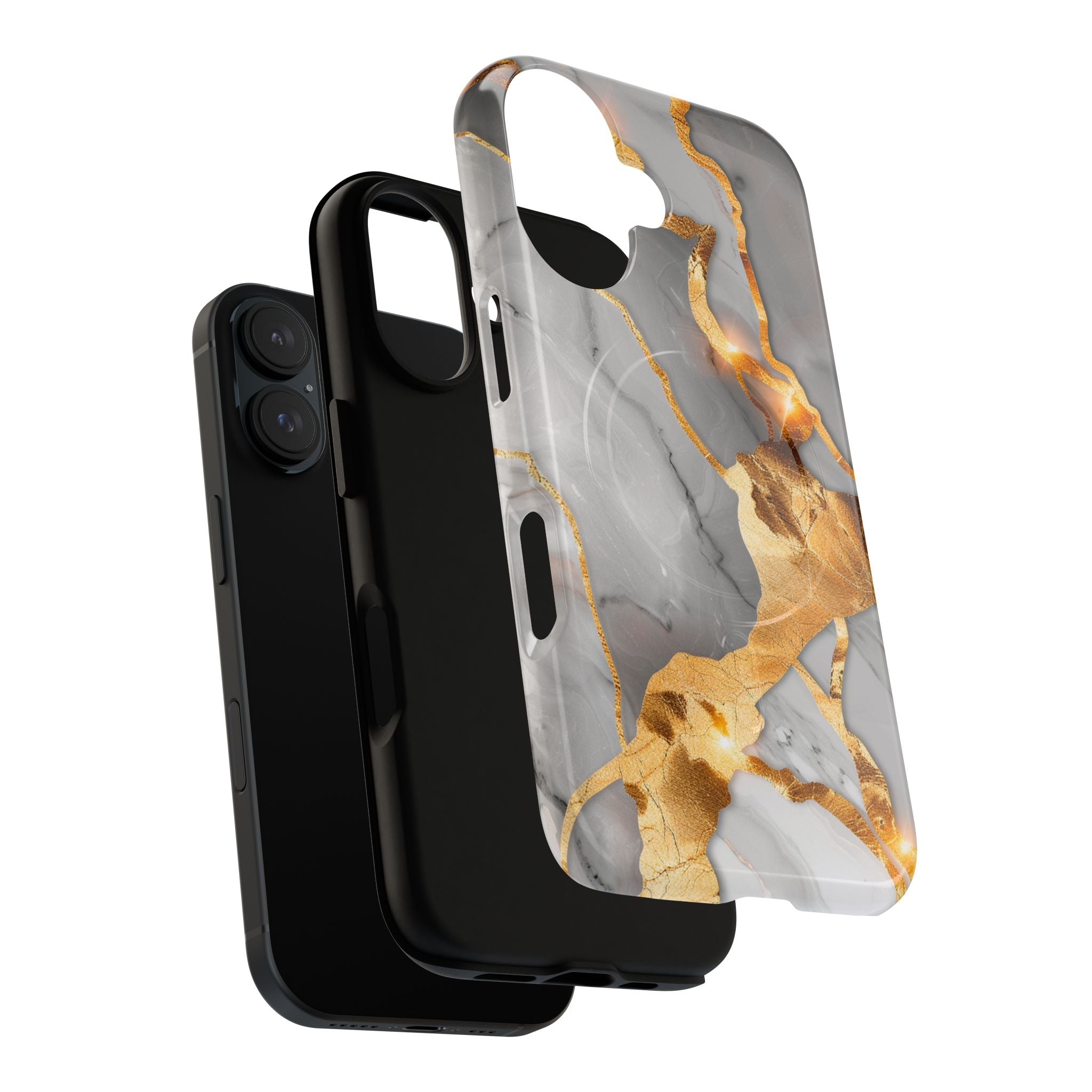 Marble Gold Vein Tough Magnetic Phone Case