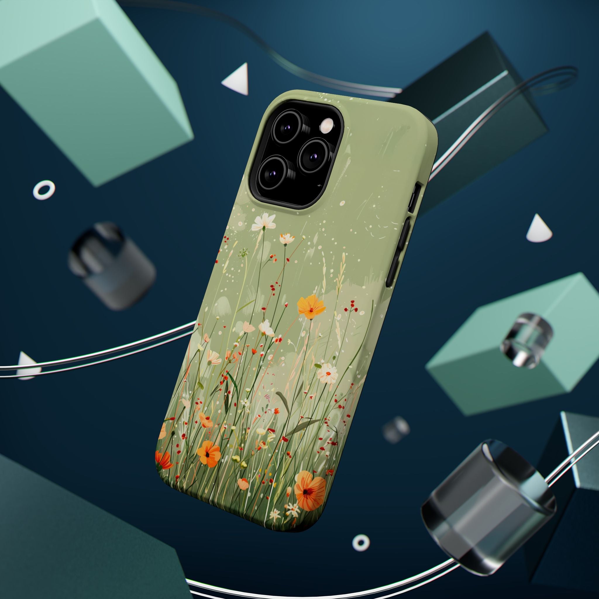 Floral Meadow Magnetic Impact-Resistant Phone Case